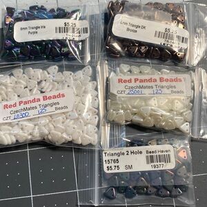 Czech Triangle CzechMates Bead Bundle (5 assorted packs)